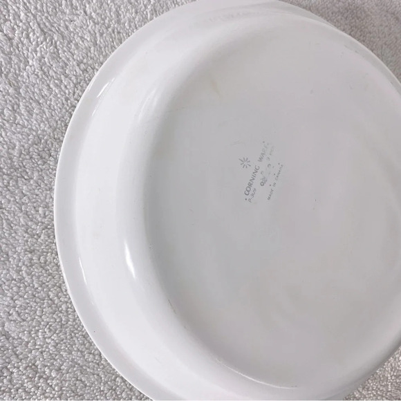 Vintage Corningware Blue Cornflower Round  Pie Plate Pie Dish - Picture 12 of 15